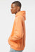 Tultex 320 Mens Fleece Hooded Sweatshirt Hoodie w/ Pouch Pocket Cantaloupe Orange Model Side