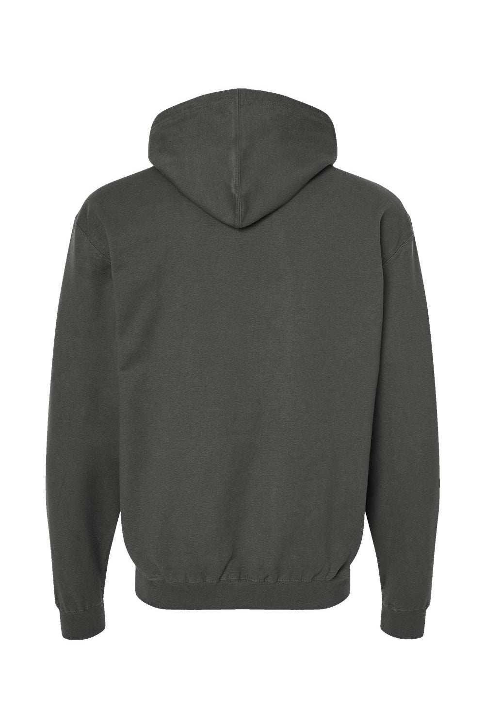 Tultex 320 Mens Fleece Hooded Sweatshirt Hoodie Charcoal Grey Flat Back