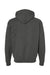 Tultex 320 Mens Fleece Hooded Sweatshirt Hoodie w/ Pouch Pocket Charcoal Grey Flat Back