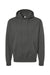 Tultex 320 Mens Fleece Hooded Sweatshirt Hoodie Charcoal Grey Flat Front