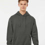 Tultex Mens Fleece Hooded Sweatshirt Hoodie - Charcoal Grey - NEW