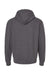 Tultex 320 Mens Fleece Hooded Sweatshirt Hoodie Heather Charcoal Grey Flat Back