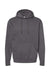 Tultex 320 Mens Fleece Hooded Sweatshirt Hoodie Heather Charcoal Grey Flat Front