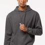 Tultex Mens Fleece Hooded Sweatshirt Hoodie w/ Pouch Pocket - Heather Charcoal Grey