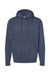 Tultex 320 Mens Fleece Hooded Sweatshirt Hoodie Heather Denim Blue Flat Front