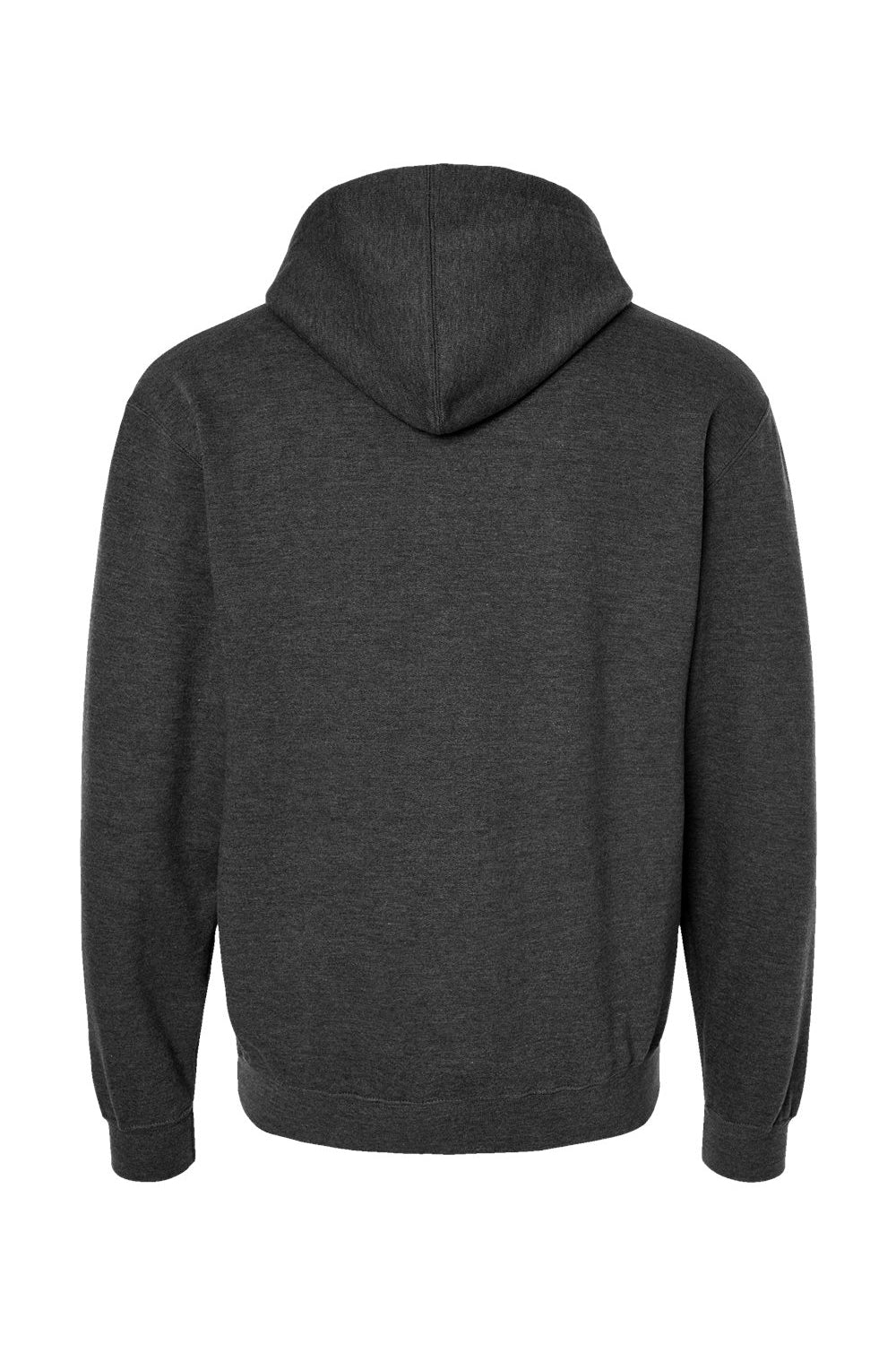 Tultex 320 Mens Fleece Hooded Sweatshirt Hoodie w/ Pouch Pocket Heather Graphite Grey Flat Back