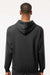 Tultex 320 Mens Fleece Hooded Sweatshirt Hoodie w/ Pouch Pocket Heather Graphite Grey Model Back