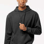 Tultex Mens Fleece Hooded Sweatshirt Hoodie w/ Pouch Pocket - Heather Graphite Grey