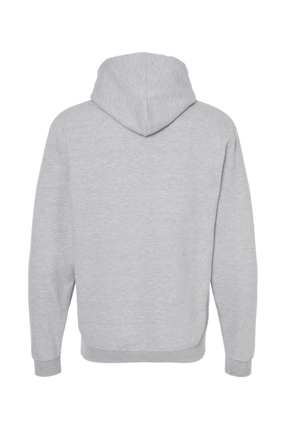 Tultex 320 Mens Fleece Hooded Sweatshirt Hoodie w/ Pouch Pocket Heather Grey Flat Back