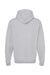 Tultex 320 Mens Fleece Hooded Sweatshirt Hoodie w/ Pouch Pocket Heather Grey Flat Back