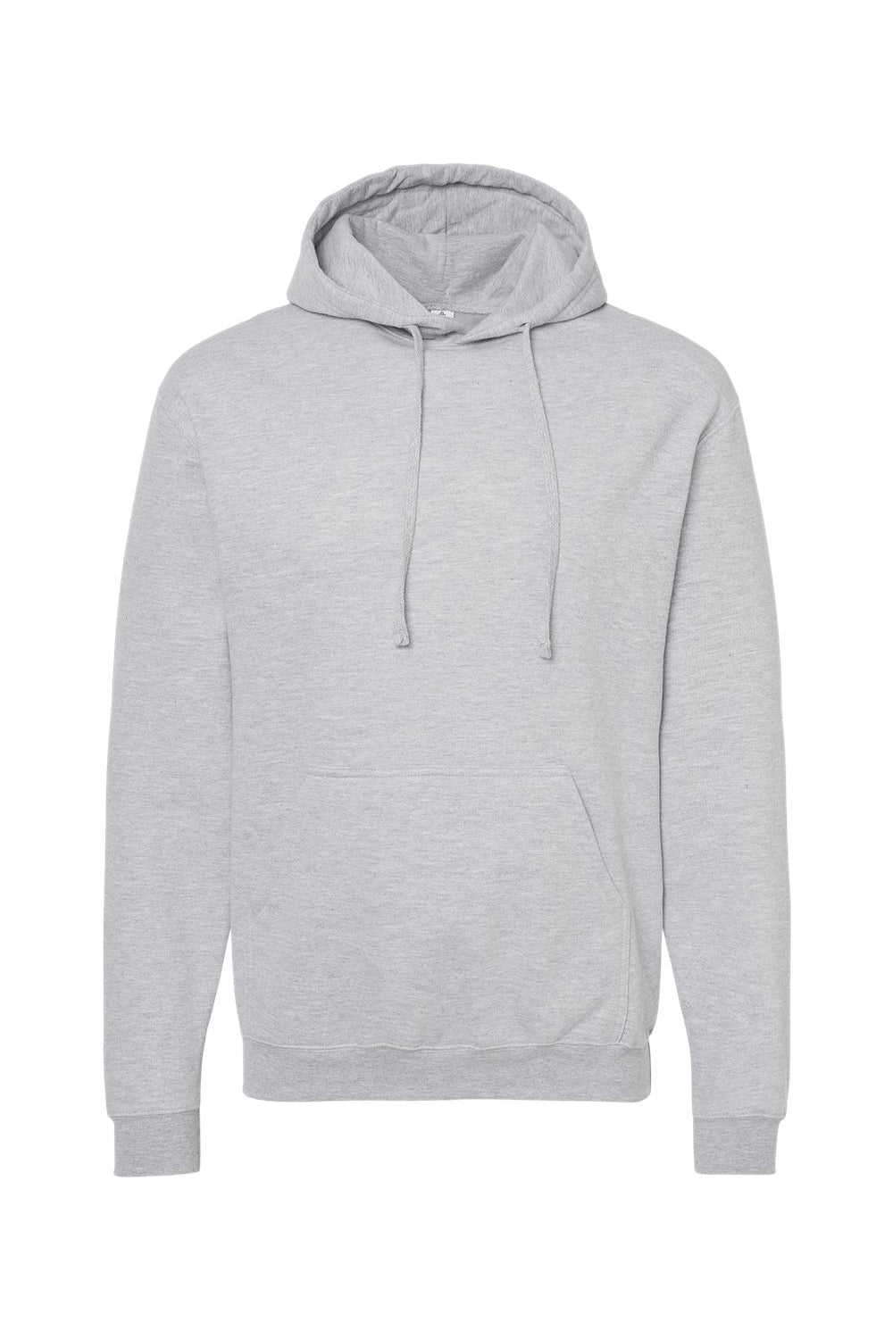 Tultex 320 Mens Fleece Hooded Sweatshirt Hoodie w/ Pouch Pocket Heather Grey Flat Front
