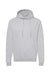 Tultex 320 Mens Fleece Hooded Sweatshirt Hoodie w/ Pouch Pocket Heather Grey Flat Front