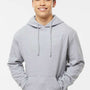 Tultex Mens Fleece Hooded Sweatshirt Hoodie w/ Pouch Pocket - Heather Grey