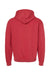 Tultex 320 Mens Fleece Hooded Sweatshirt Hoodie Heather Red Flat Back