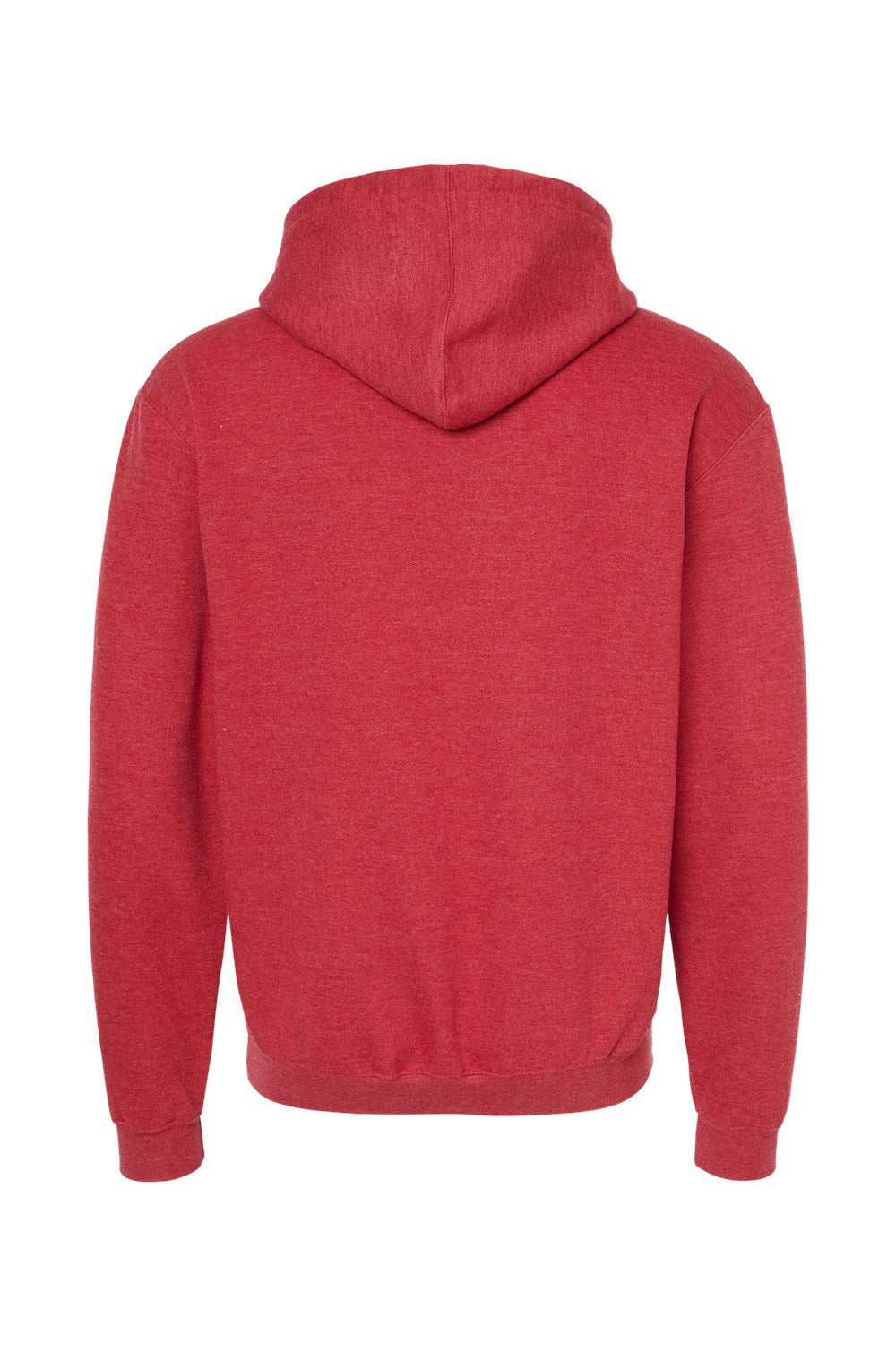 Tultex 320 Mens Fleece Hooded Sweatshirt Hoodie w/ Pouch Pocket Heather Red Flat Back