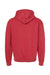 Tultex 320 Mens Fleece Hooded Sweatshirt Hoodie w/ Pouch Pocket Heather Red Flat Back