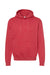 Tultex 320 Mens Fleece Hooded Sweatshirt Hoodie Heather Red Flat Front