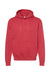 Tultex 320 Mens Fleece Hooded Sweatshirt Hoodie w/ Pouch Pocket Heather Red Flat Front