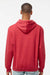 Tultex 320 Mens Fleece Hooded Sweatshirt Hoodie w/ Pouch Pocket Heather Red Model Back