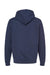 Tultex 320 Mens Fleece Hooded Sweatshirt Hoodie Navy Blue Flat Back