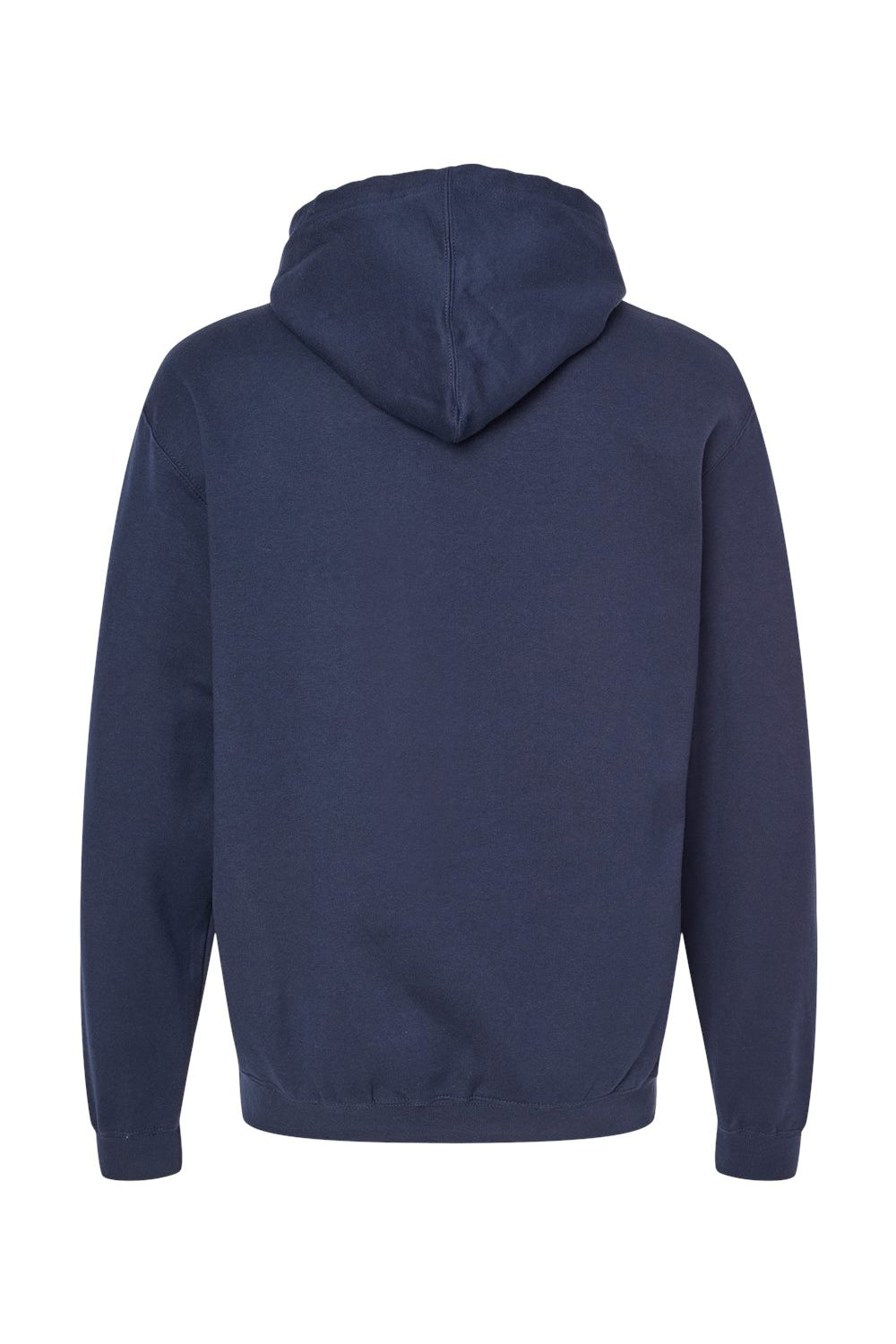 Tultex 320 Mens Fleece Hooded Sweatshirt Hoodie w/ Pouch Pocket Navy Blue Flat Back