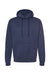 Tultex 320 Mens Fleece Hooded Sweatshirt Hoodie w/ Pouch Pocket Navy Blue Flat Front