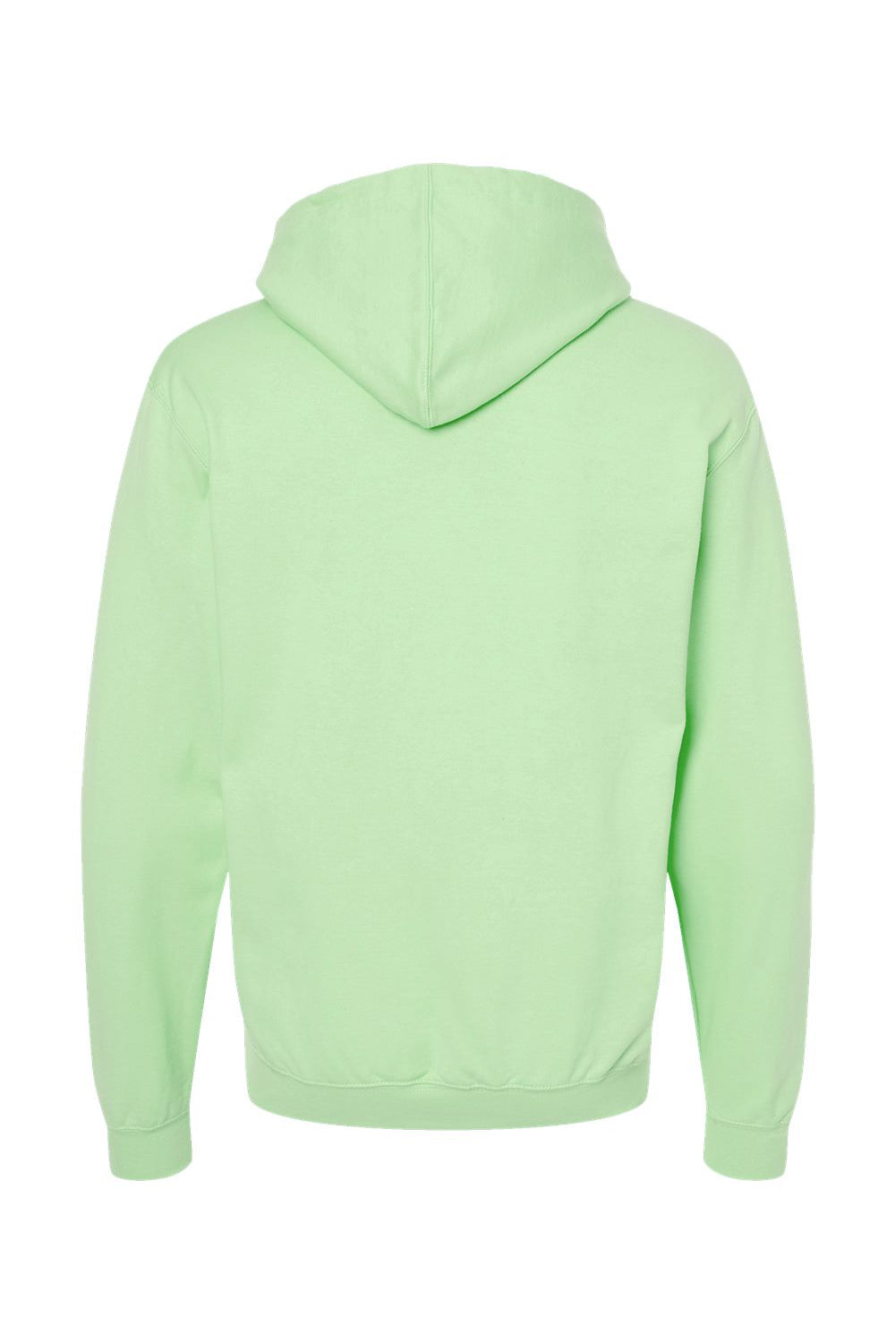 Tultex 320 Mens Fleece Hooded Sweatshirt Hoodie w/ Pouch Pocket Neo Mint Green Flat Back