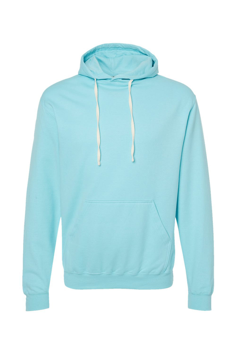 Tultex 320 Mens Fleece Hooded Sweatshirt Hoodie w/ Pouch Pocket Purist Blue Flat Front