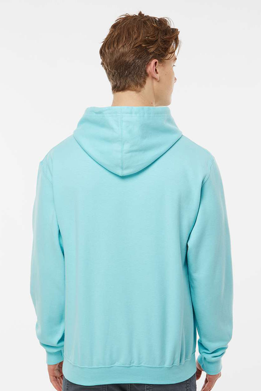 Tultex 320 Mens Fleece Hooded Sweatshirt Hoodie w/ Pouch Pocket Purist Blue Model Back