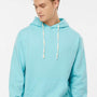 Tultex Mens Fleece Hooded Sweatshirt Hoodie w/ Pouch Pocket - Purist Blue