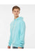 Tultex 320 Mens Fleece Hooded Sweatshirt Hoodie Purist Blue Model Side