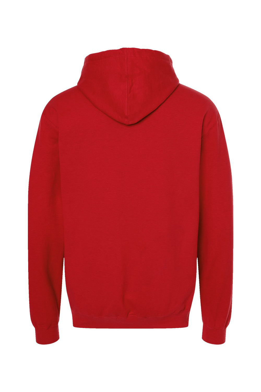 Tultex 320 Mens Fleece Hooded Sweatshirt Hoodie w/ Pouch Pocket Red Flat Back