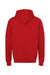 Tultex 320 Mens Fleece Hooded Sweatshirt Hoodie w/ Pouch Pocket Red Flat Back