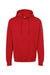 Tultex 320 Mens Fleece Hooded Sweatshirt Hoodie w/ Pouch Pocket Red Flat Front