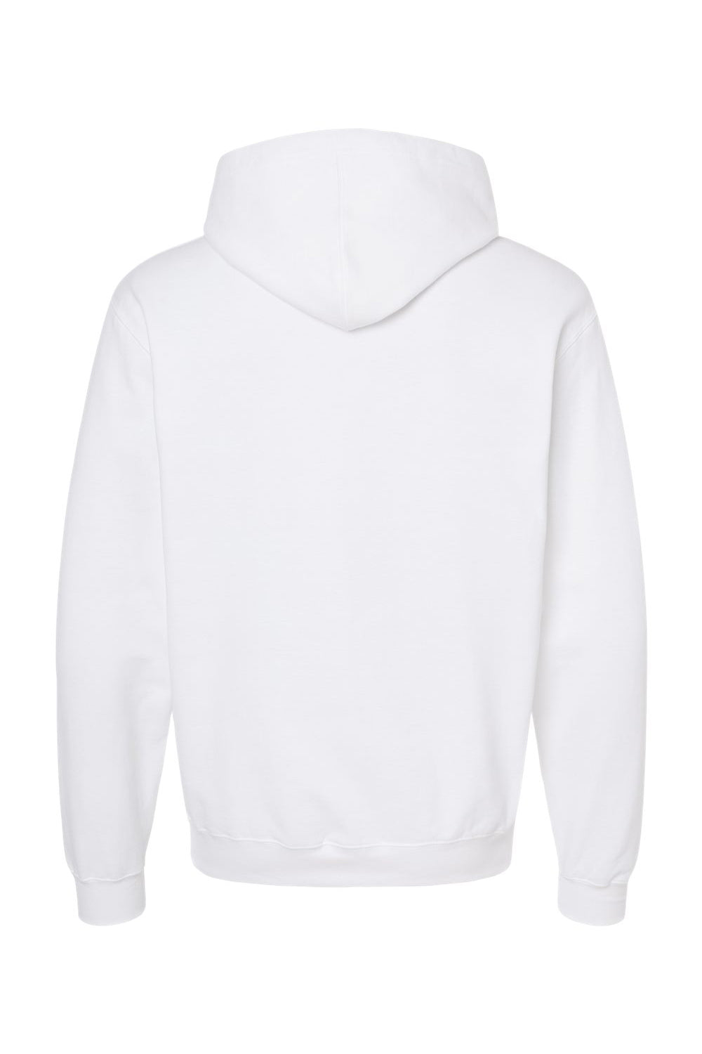 Tultex 320 Mens Fleece Hooded Sweatshirt Hoodie White Flat Back