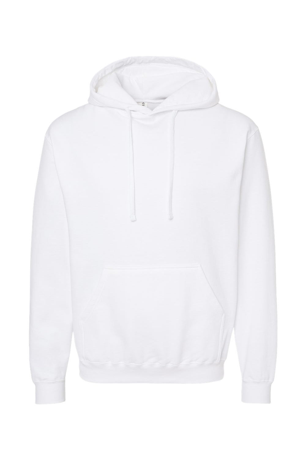 Tultex 320 Mens Fleece Hooded Sweatshirt Hoodie w/ Pouch Pocket White Flat Front
