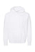 Tultex 320 Mens Fleece Hooded Sweatshirt Hoodie w/ Pouch Pocket White Flat Front