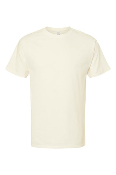 M&O 4800 Mens Gold Soft Touch Short Sleeve Crewneck T-Shirt Natural Flat Front