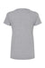 M&O 4810 Womens Gold Soft Touch Short Sleeve Crewneck T-Shirt Athletic Grey Flat Back
