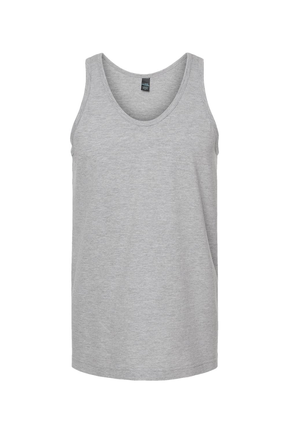 Tultex S105 Mens Fine Jersey Tank Top Heather Grey Flat Front