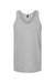 Tultex S105 Mens Fine Jersey Tank Top Heather Grey Flat Front