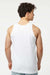 Tultex S105 Mens Fine Jersey Tank Top White Model Back