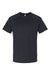 Bella + Canvas 3201 Mens CVC Raglan Short Sleeve Crewneck T-Shirt Solid Black Flat Front