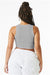 Bella + Canvas BC1019/1019 Womens Micro Ribbed Racerback Tank Top Heather Grey Model Back