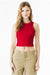 Bella + Canvas 1019 Womens Micro Ribbed Racerback Tank Top Red Model Front