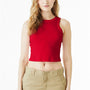 Bella + Canvas Womens Micro Ribbed Racerback Tank Top - Red
