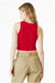 Bella + Canvas BC1019/1019 Womens Micro Ribbed Racerback Tank Top Red Model Back