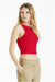 Bella + Canvas BC1019/1019 Womens Micro Ribbed Racerback Tank Top Red Model Side