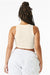 Bella + Canvas BC1019/1019 Womens Micro Ribbed Racerback Tank Top Natural Model Back