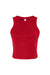 Bella + Canvas BC1019/1019 Womens Micro Ribbed Racerback Tank Top Red Flat Front